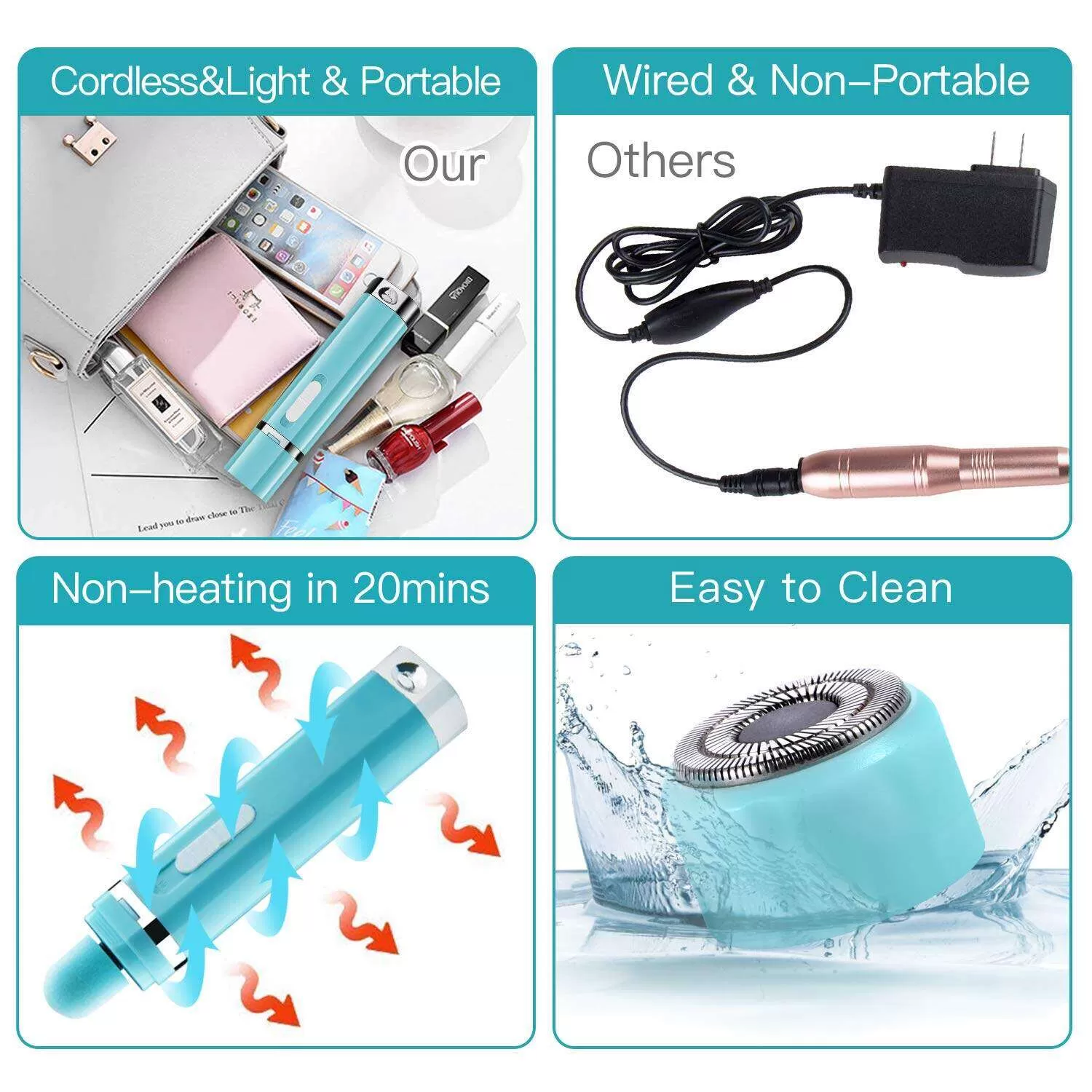 Generic 9 In 1 Manicure Trimming Kit Electric Nail Art - image 7