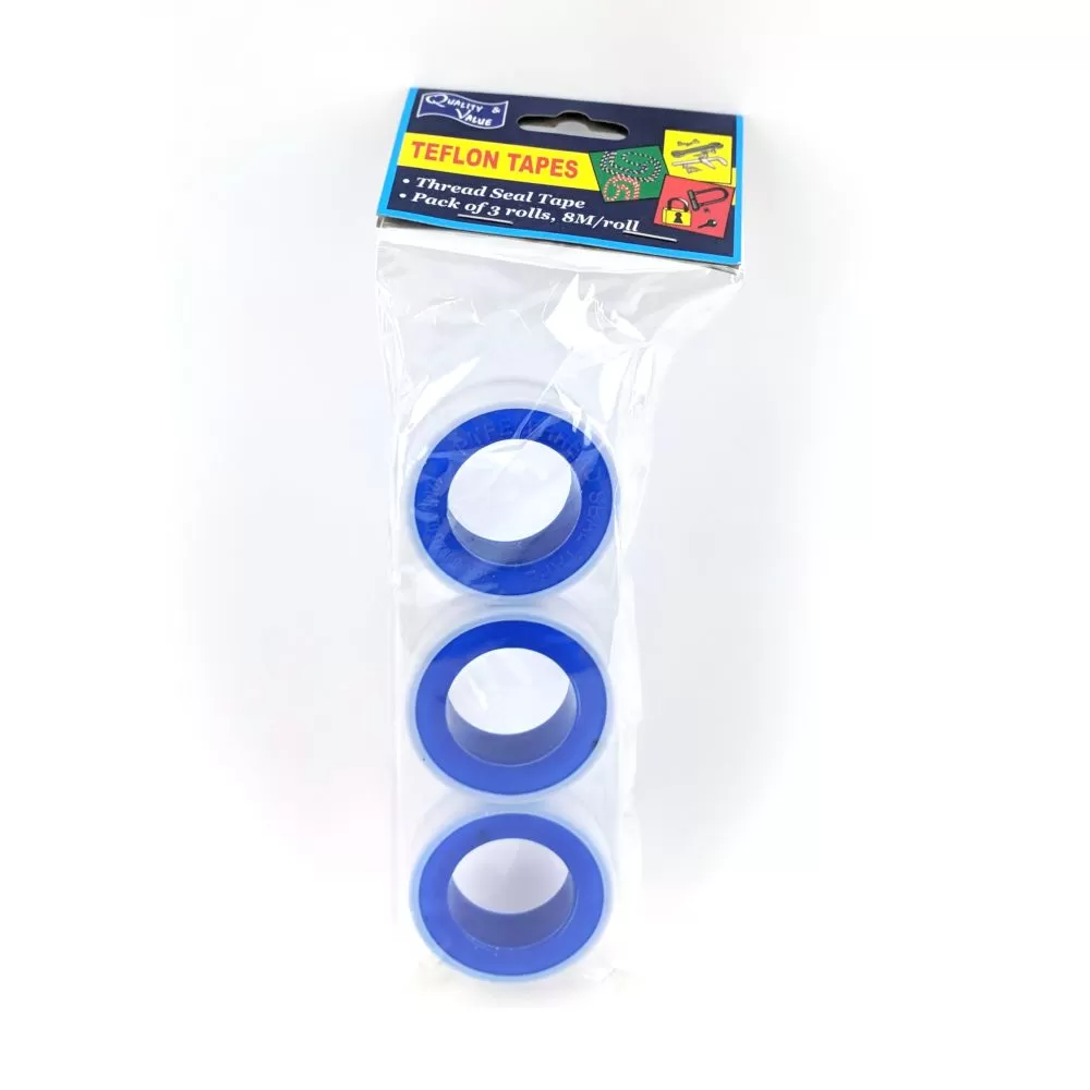 Generic PTFE Teflon Pipe Thread Seal Tape 12mm x 10m (3 Pcs) - image 1