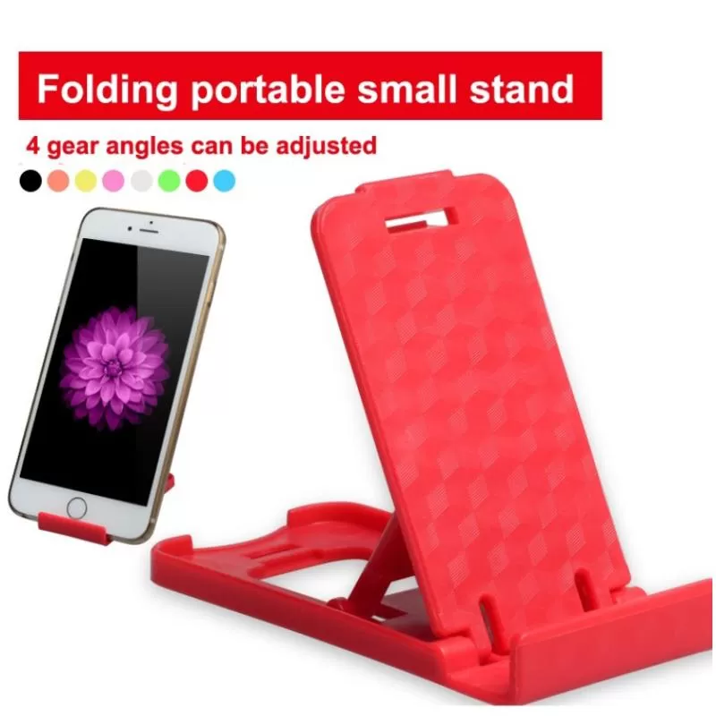Generic Folding Mobile Phone Holder Lightweight Mini Red - image 3