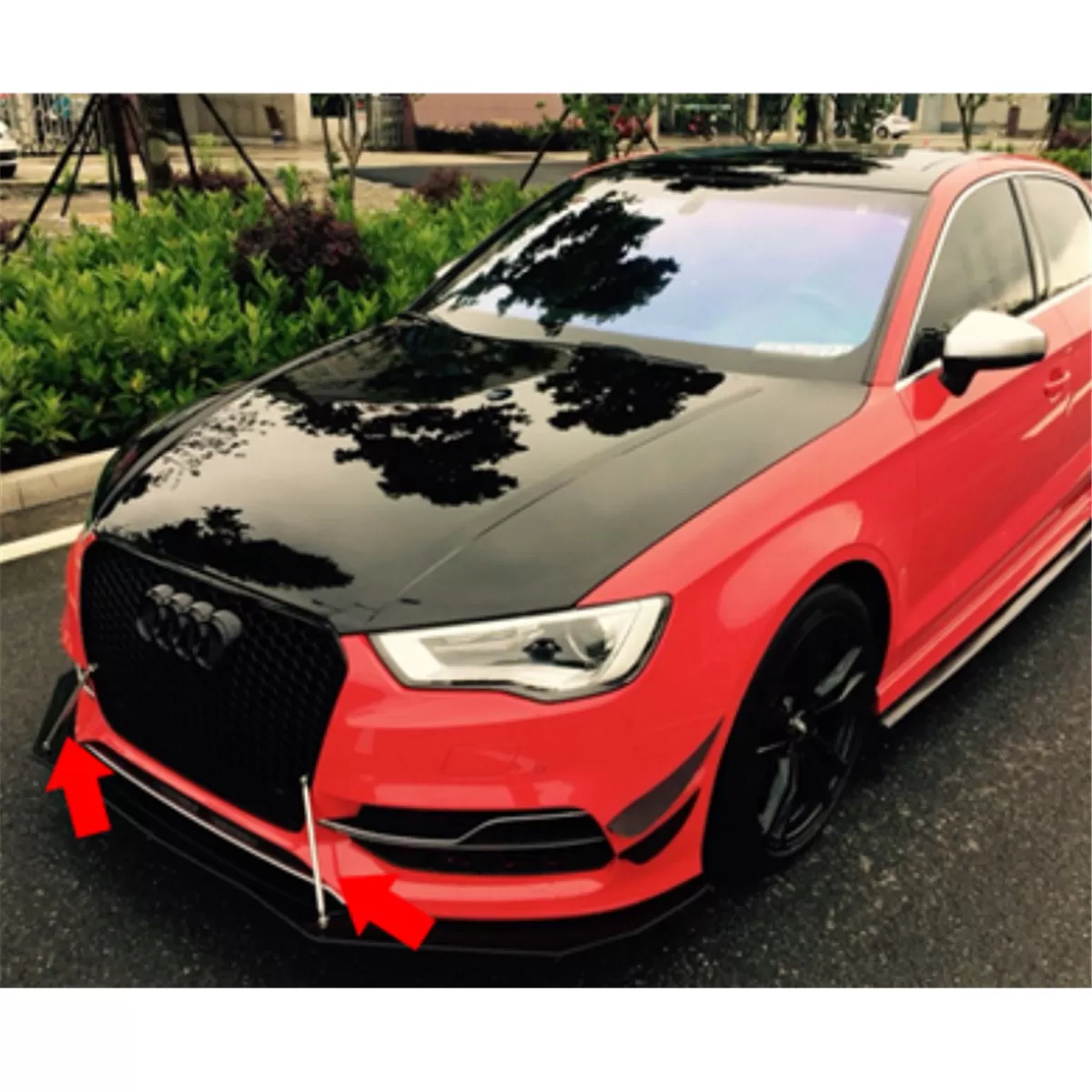 Generic 2Pcs Bumper Lip Splitter Rods Adjustable Front Rear - image 7