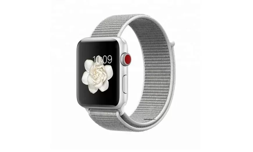 Generic Sport Nylon Woven Band Silver for Apple Watch 40mm - image 4