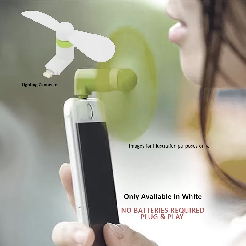 Generic Portable OTG Fan for Apple & Android Phones - image 2