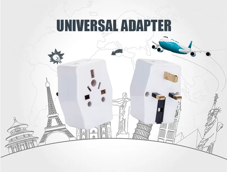 Generic 3Pc UK Travel 5/13 AMP Multi Plug Socket Adapter