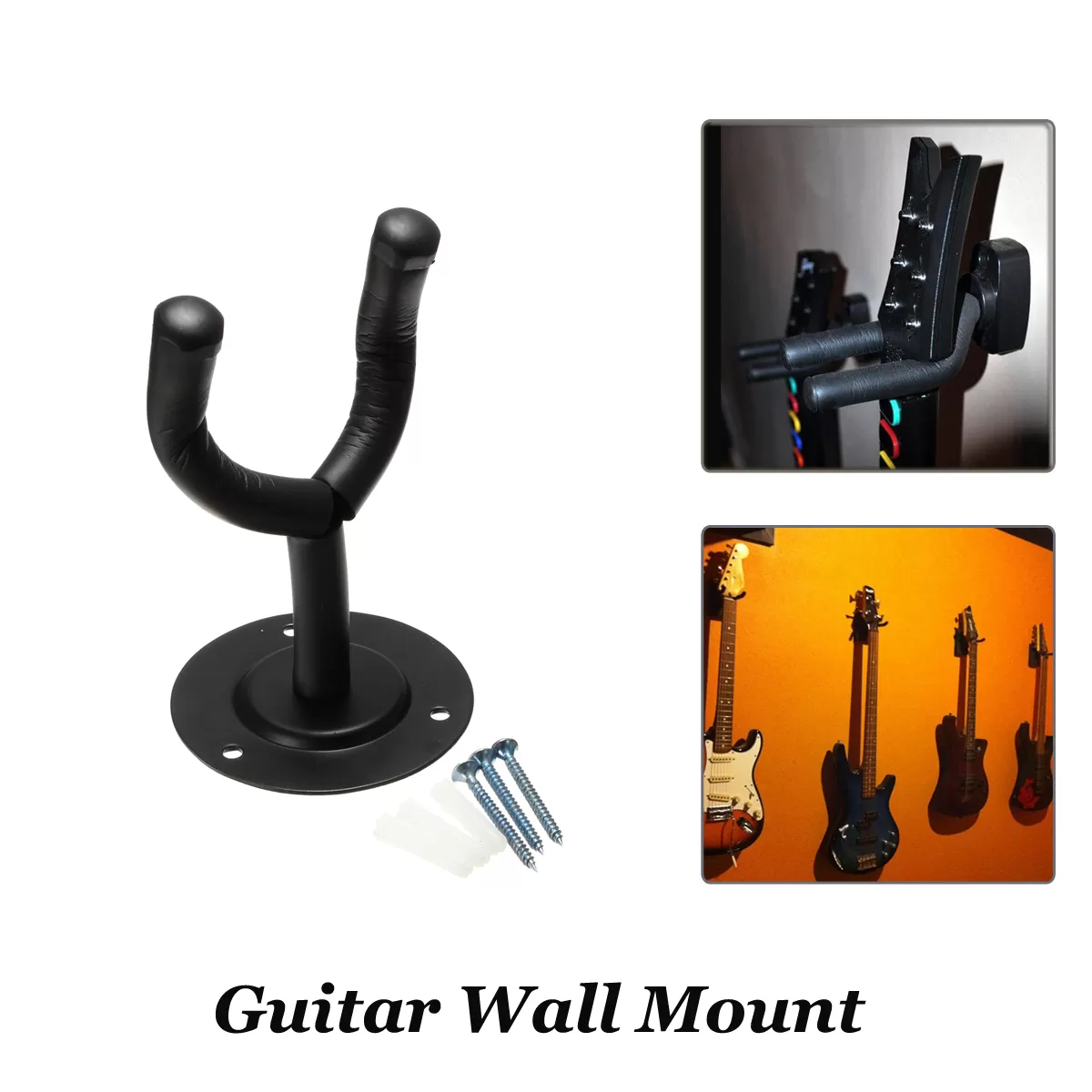 Generic Guitar Hanger Wall Mount Hook Super Quality - image 3