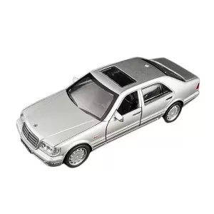 Mercedes Benz SW140 Luxury Silver Alloy Pull Back Car