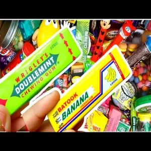 Batook Chewing Gum Banana/Strawberry Flavoured 20 Pcs