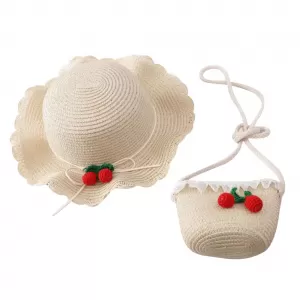 Generic Children Baby Straw Hat Strawberry UV Protection