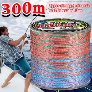 Global Quality 300m Ultra Strong 4 Strands PE Fishing Line