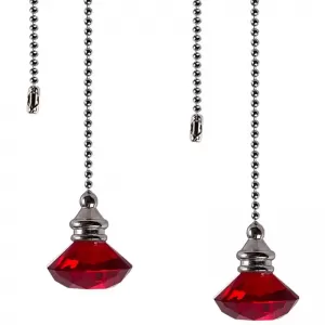 Red Diamond Fan Chain Extender for Wedding Decor