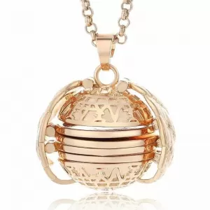 Luxury Locket Necklace - Gold Expanding 4 Photo
