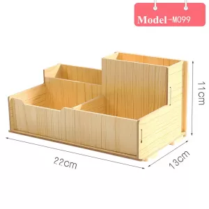 Chinees Wooden Desktop Pen Holder Mind Relaxing Puzzle Type
