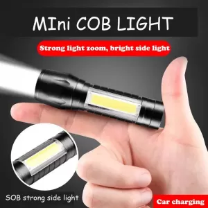Generic Mini USB Flashlight Rechargeable COB LED
