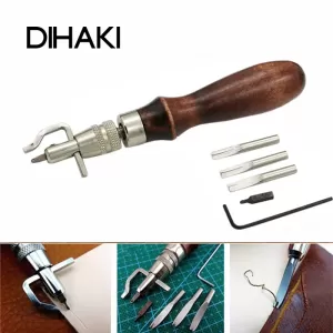 Generic All in 1 Adjustable Leather Edge Stitching Groover