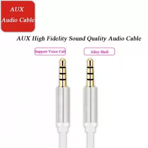 Choseal White 3M 3.5mm Male to Male Aux Extension Cable