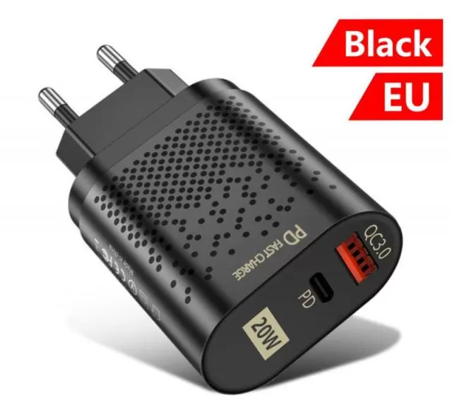 Universal BK-384 20W PD Quick Charger 3.0 USB/Type C Wall Charger - image 3