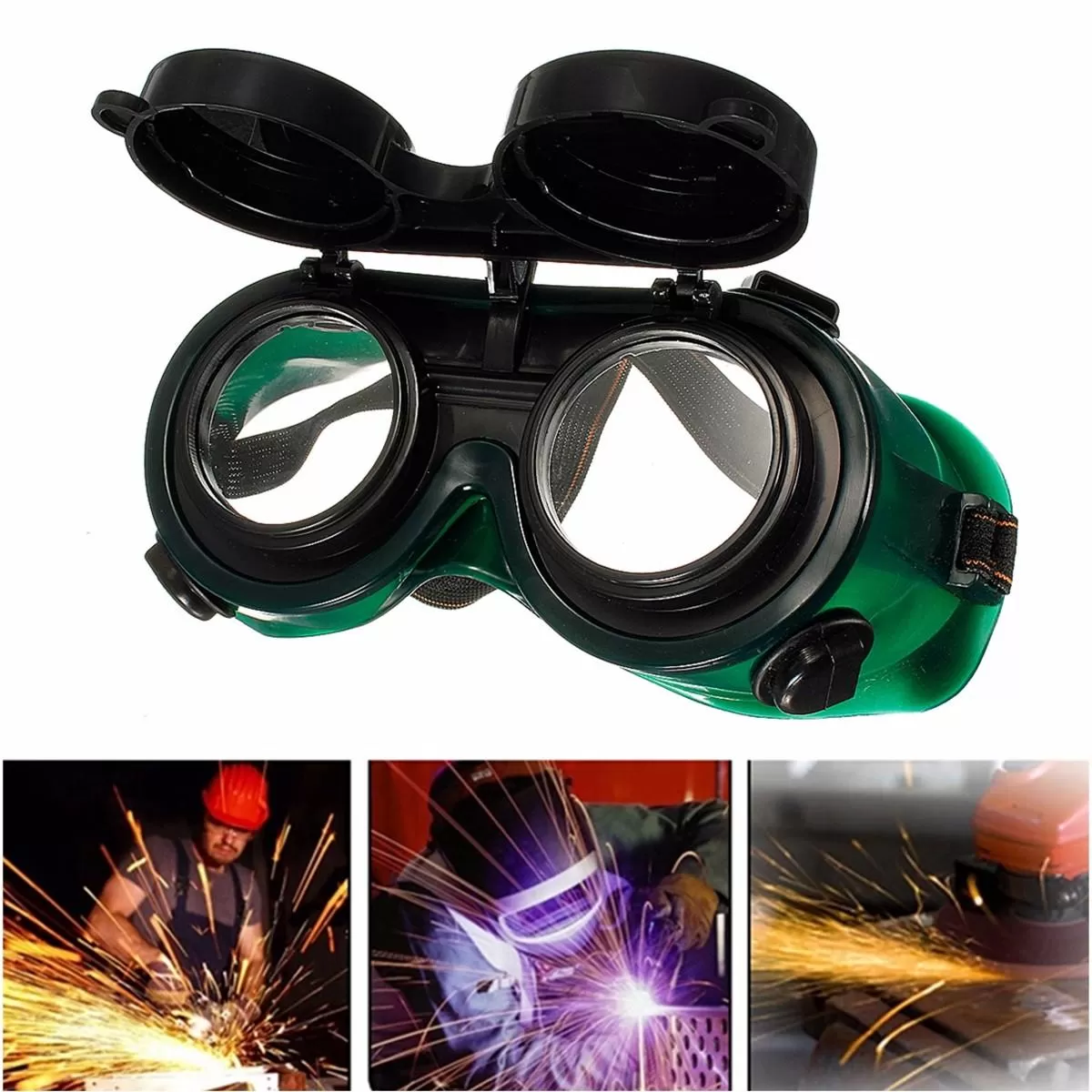 Generic Flip Up Welding Safety Goggle Protect Solder Wel - image 5
