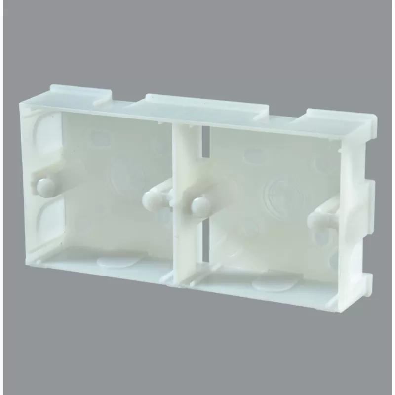 Generic Double Sunk White Color Mounting Box