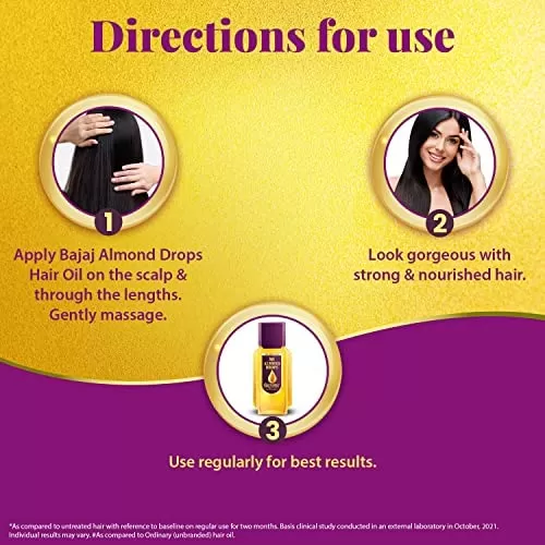 Almond Drops Natural Hair Oil 6X Vitamin E Good For Hair Loss - image 5