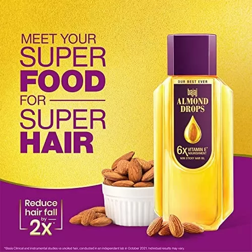 Almond Drops Natural Hair Oil 6X Vitamin E Good For Hair Loss - image 7
