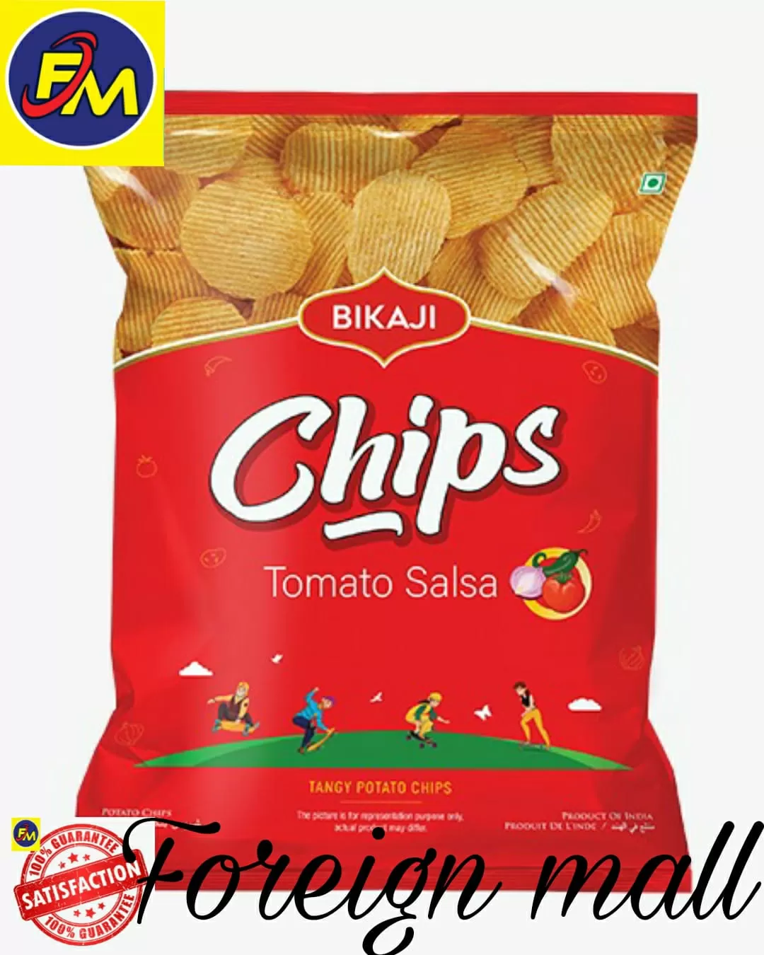 Bikaji Tomato Salsa Potato Chips 35g 5Pcs