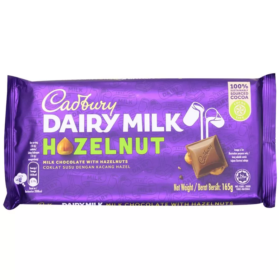 Cadbury Dairy Milk Chocolate With Hazelnut
