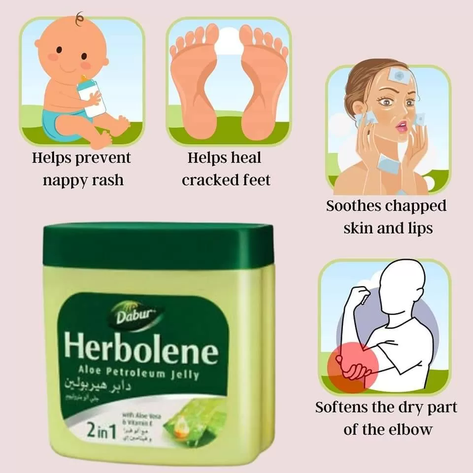 Dabur Herbolene 425ml Aloe Petroleum Jelly - image 4