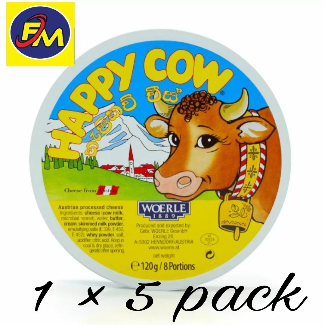 Happy Cow Cheese Triangle 8 Portions 5Pack