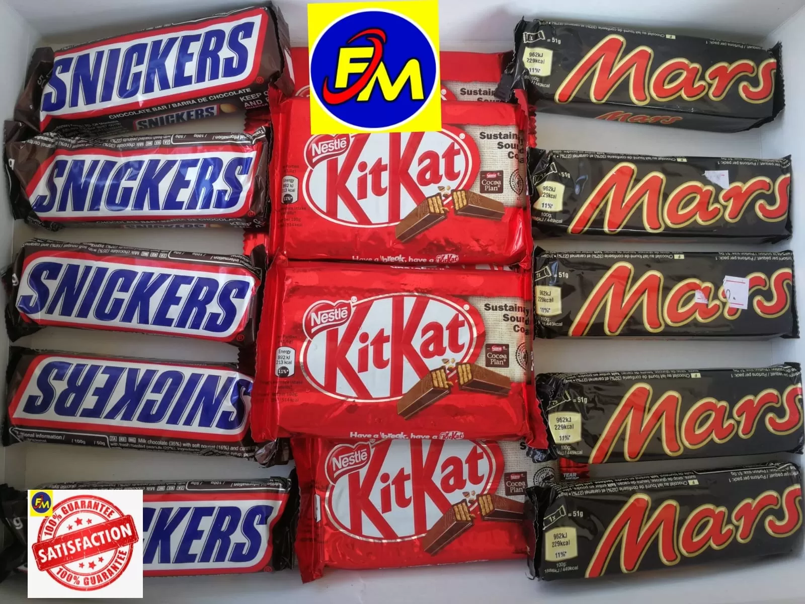 Snickers Mars Kitkat 15Pcs Assorted Chocolate Bars - image 1