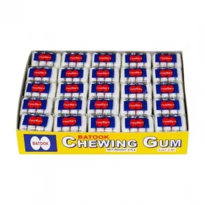 Batook White Bonty Peppermint Chewing Gum - 50pcs