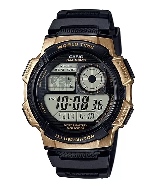 Generic Black Mens Sports Watch