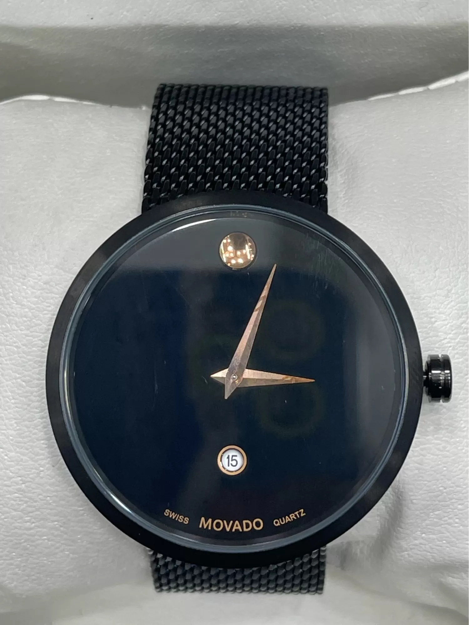 Black MOVADO Wrist Watch