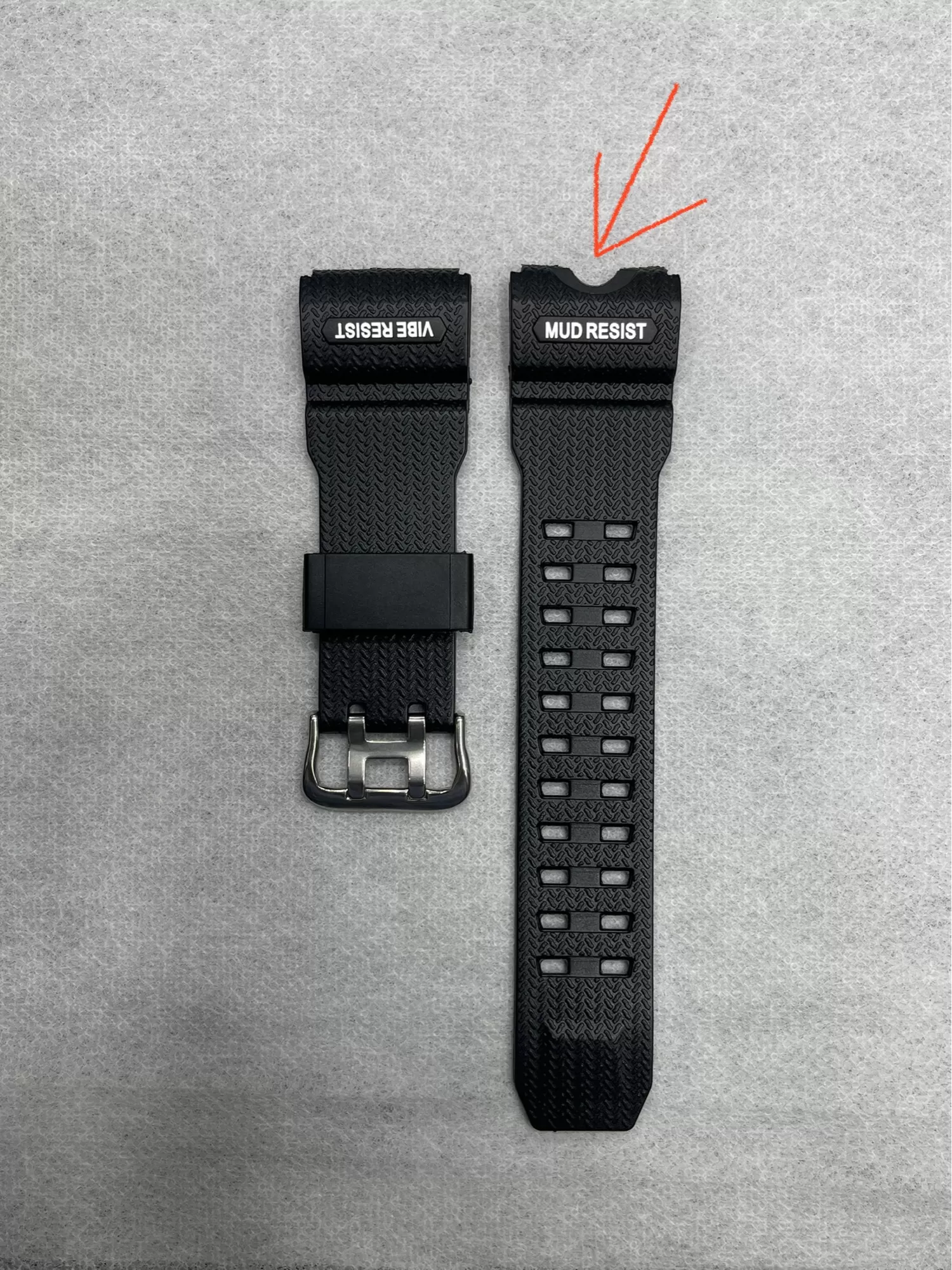 Generic Black Sport Watch Strap