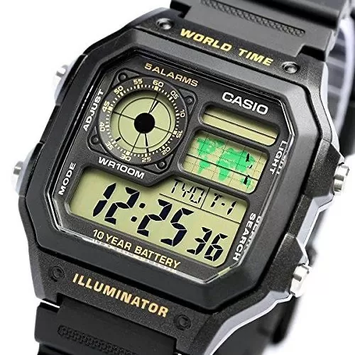 Generic World Time Watch Black