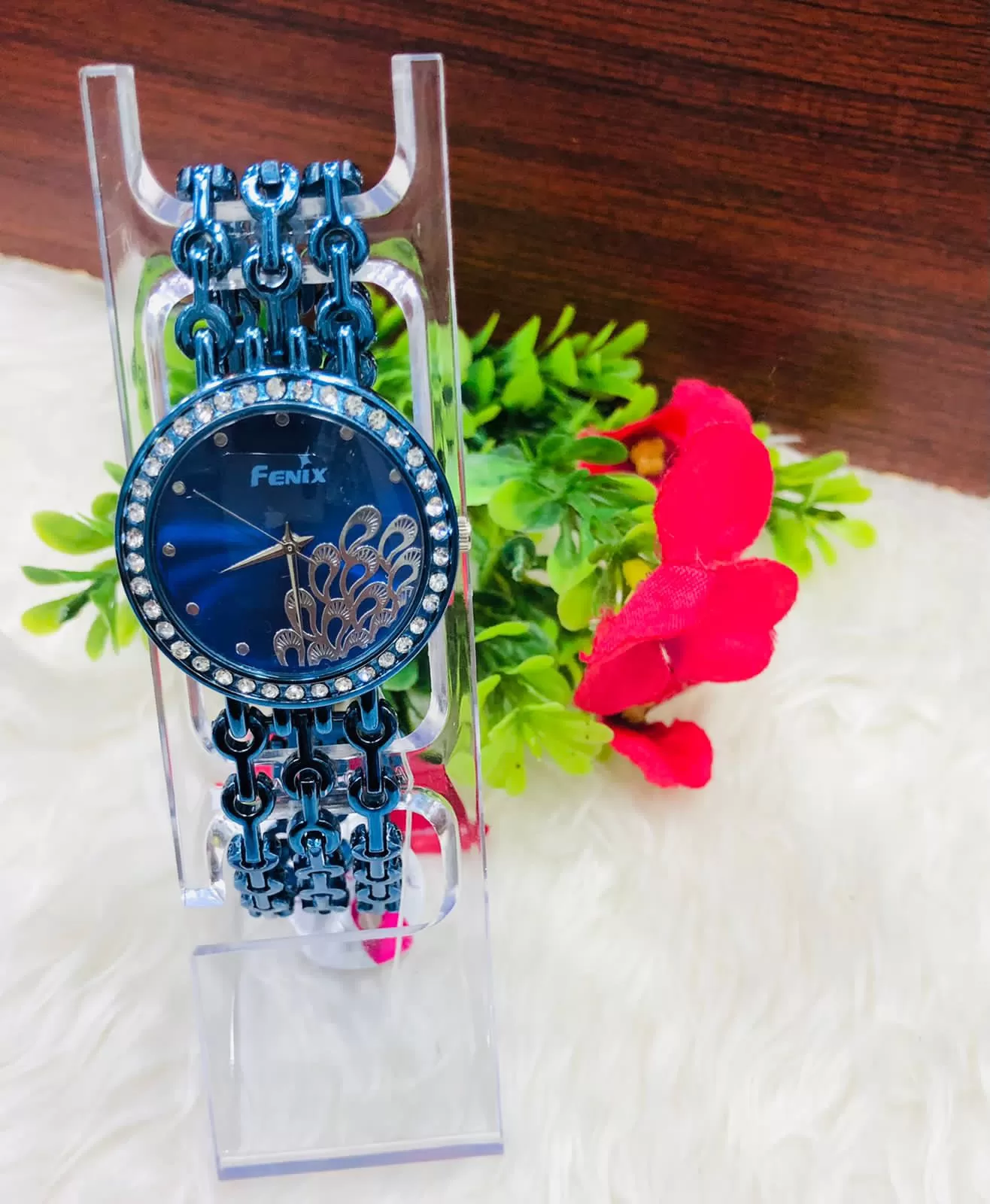 Generic Blue Ladies Steel Watch