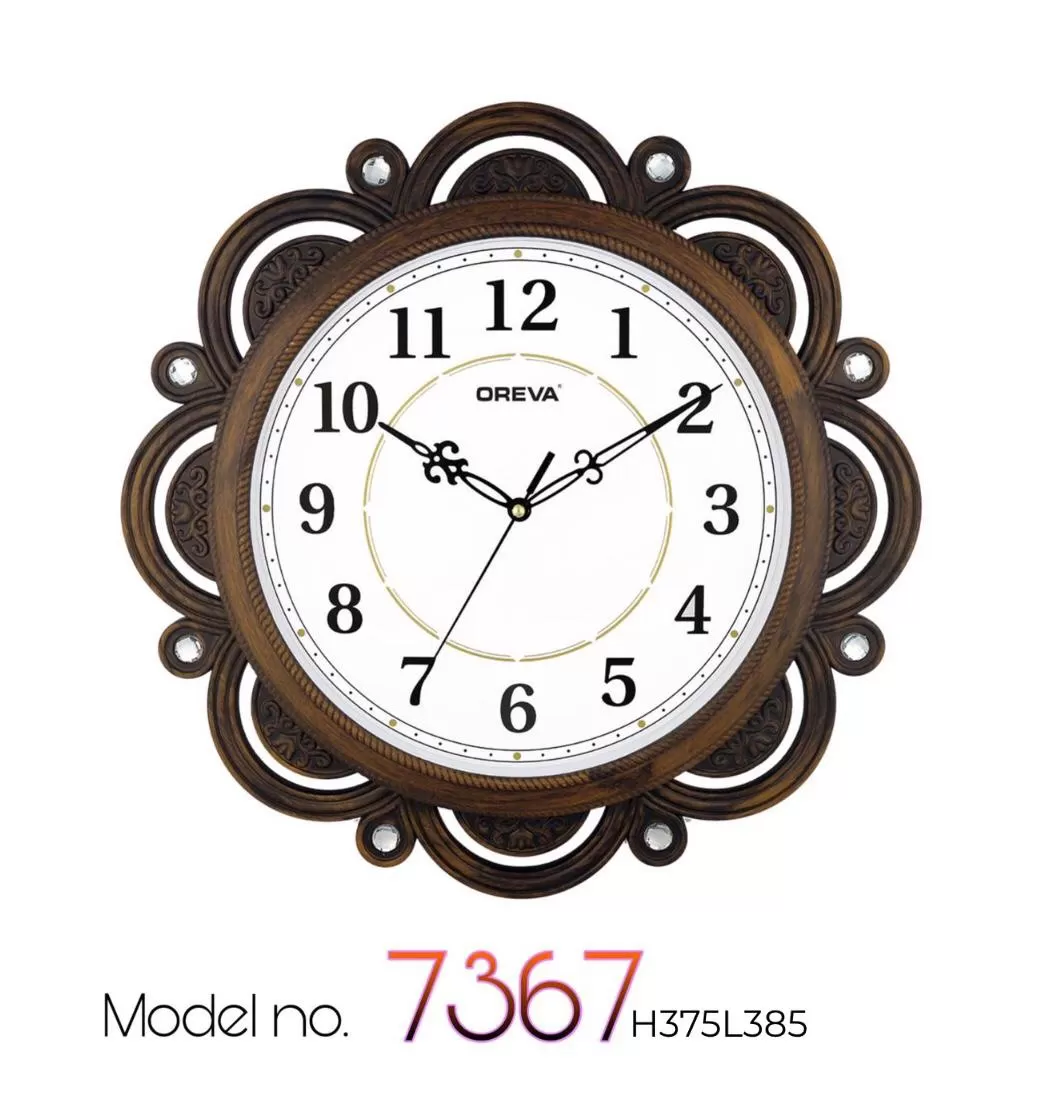 OREVA Wall Clock Brown