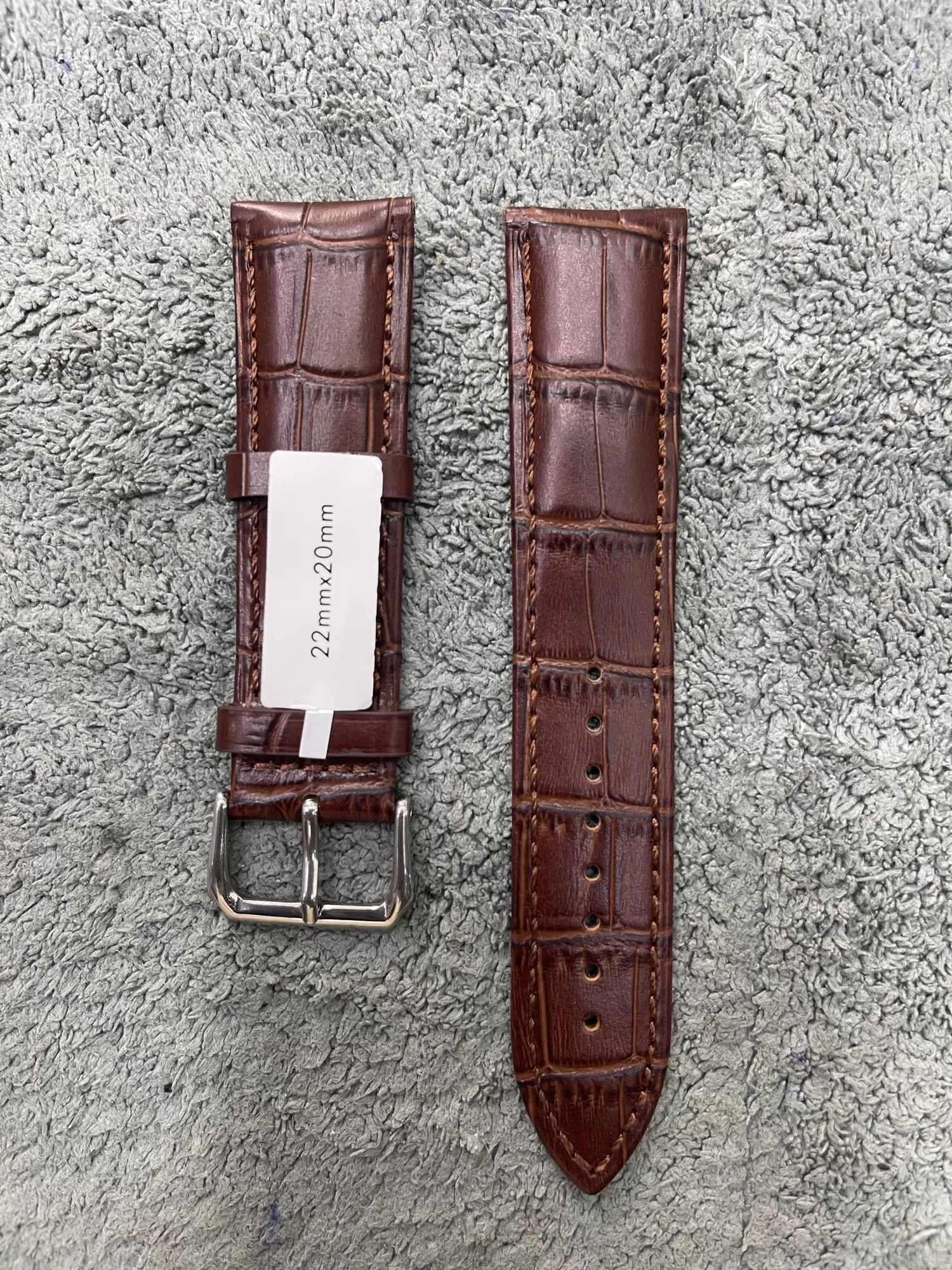 Generic 22MM DarkBrown Watch Strap