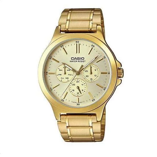 Generic MTP-V300G-9AUDF Gold Mens Casual Watch