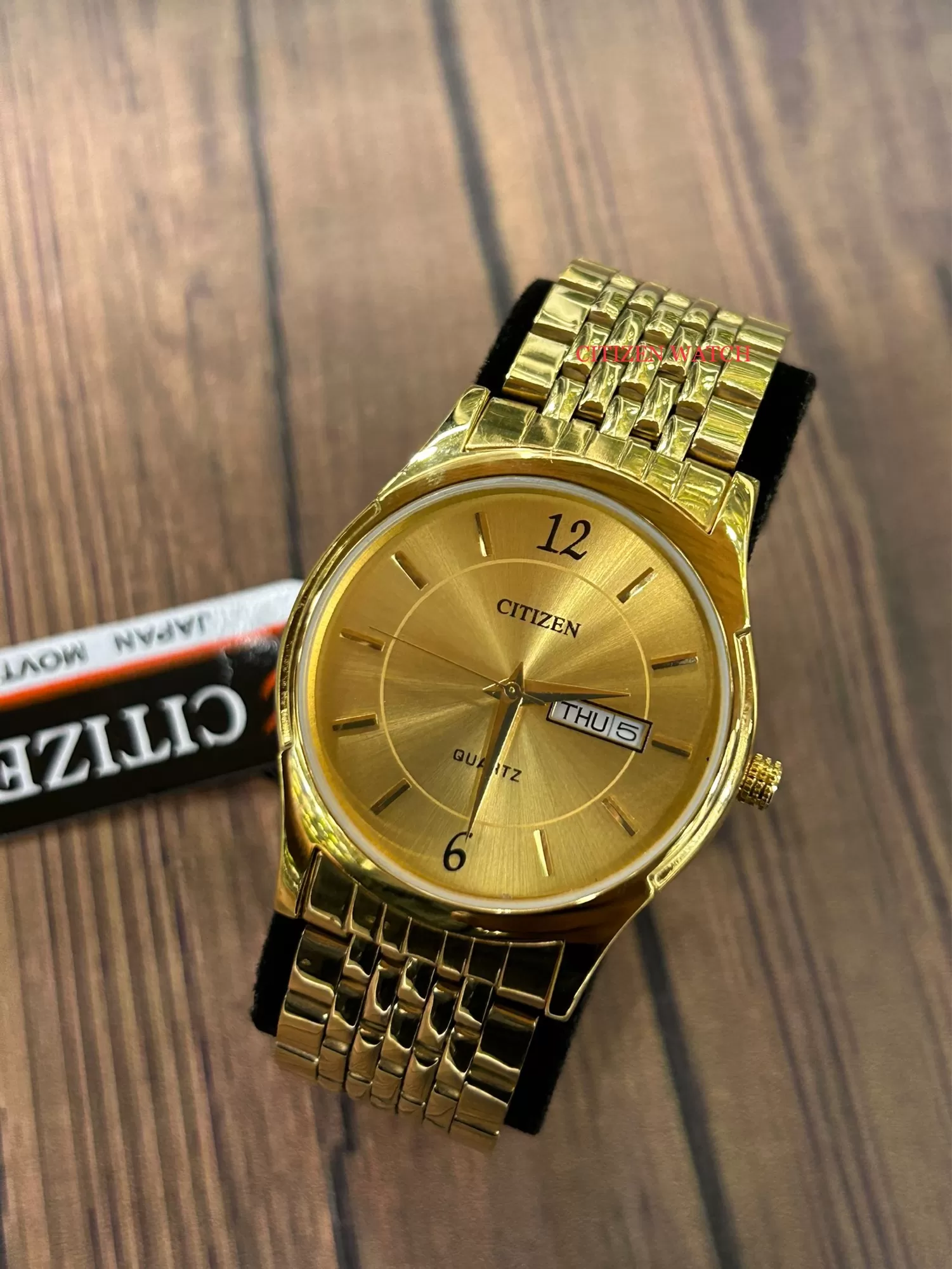 Gold New Citizen Casual Mens Watch