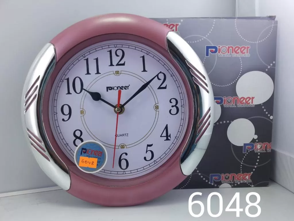 Generic Pink Wall Clock Home Decor