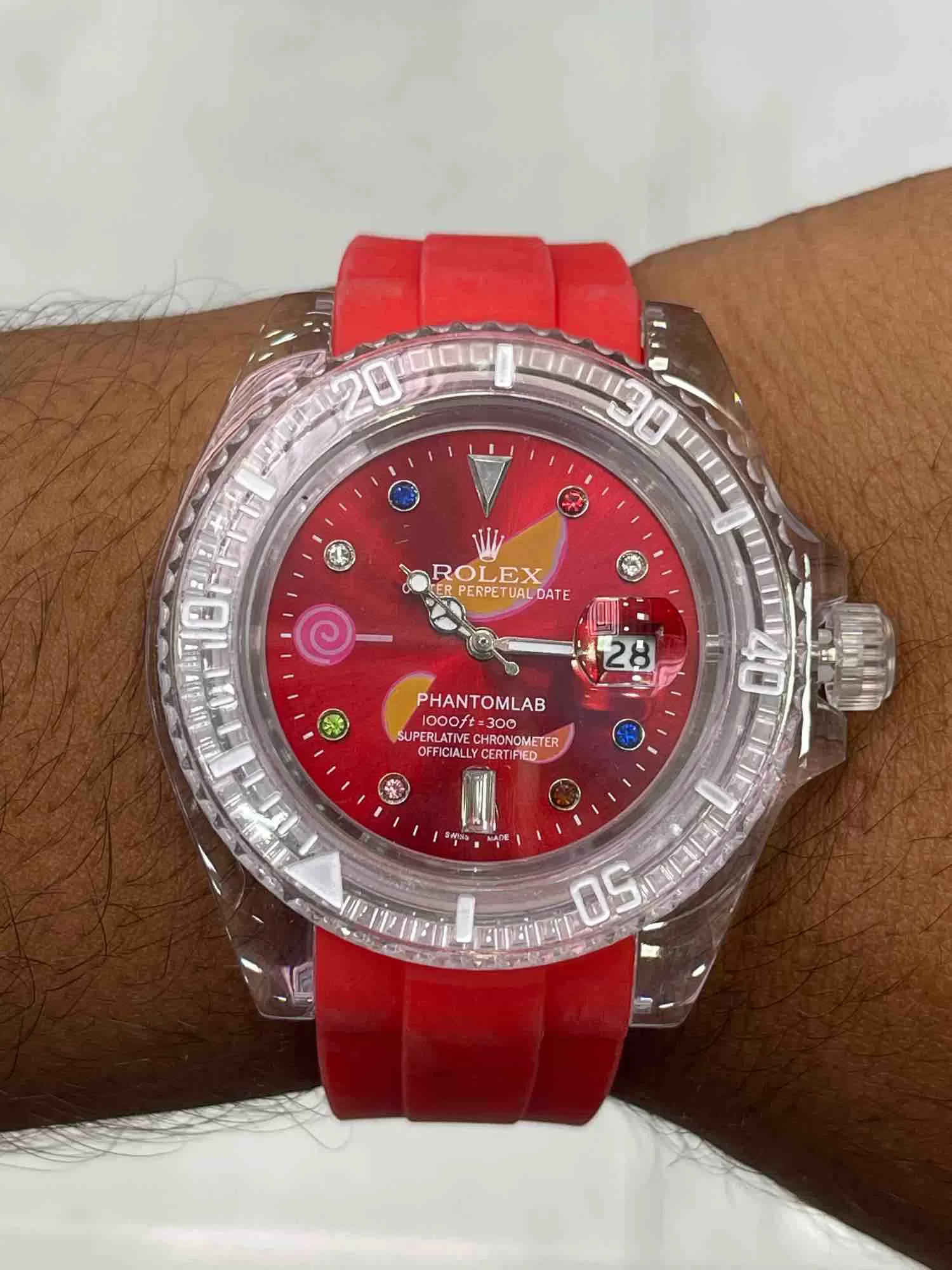 Generic Mens Watch Red