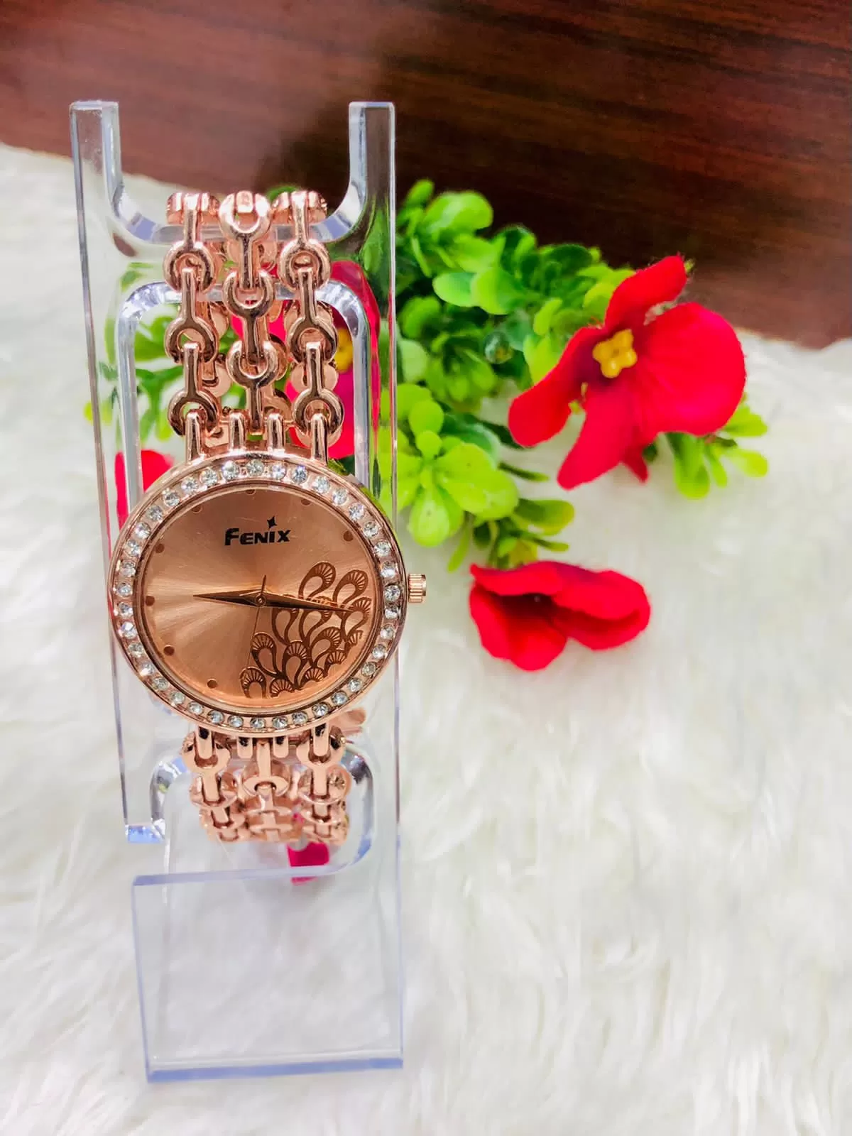 Generic Rose Gold Ladies Steel Watch