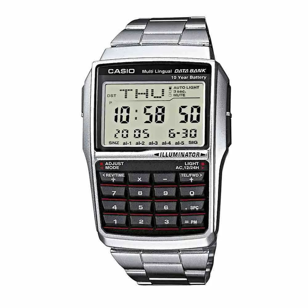 Generic Calculator Watch Silver