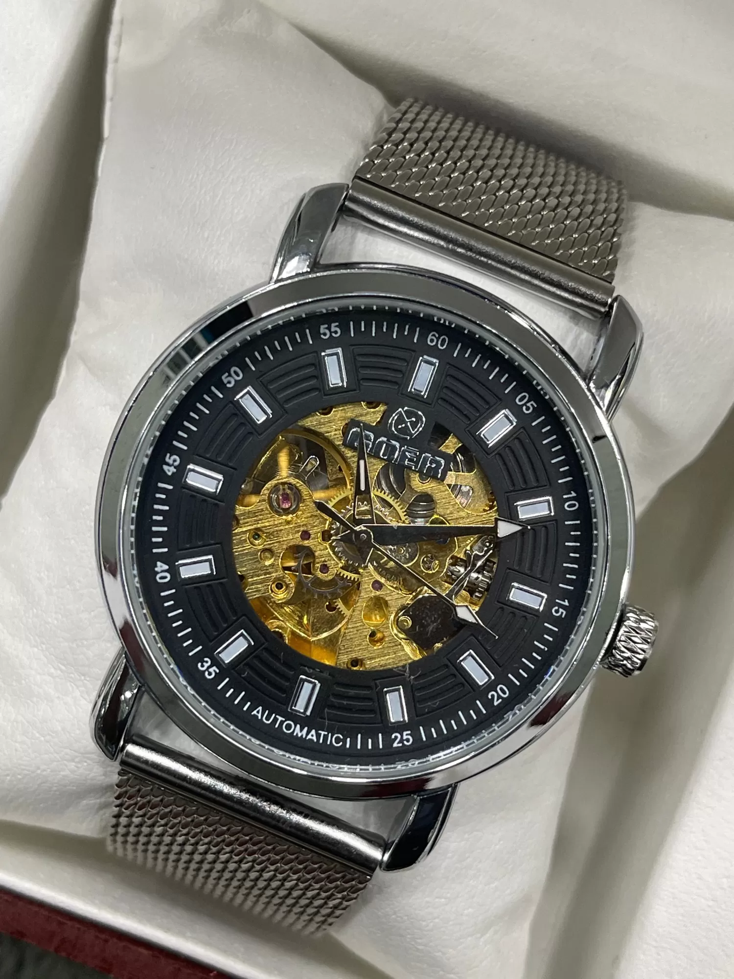 Generic Mens Business Watch Silver