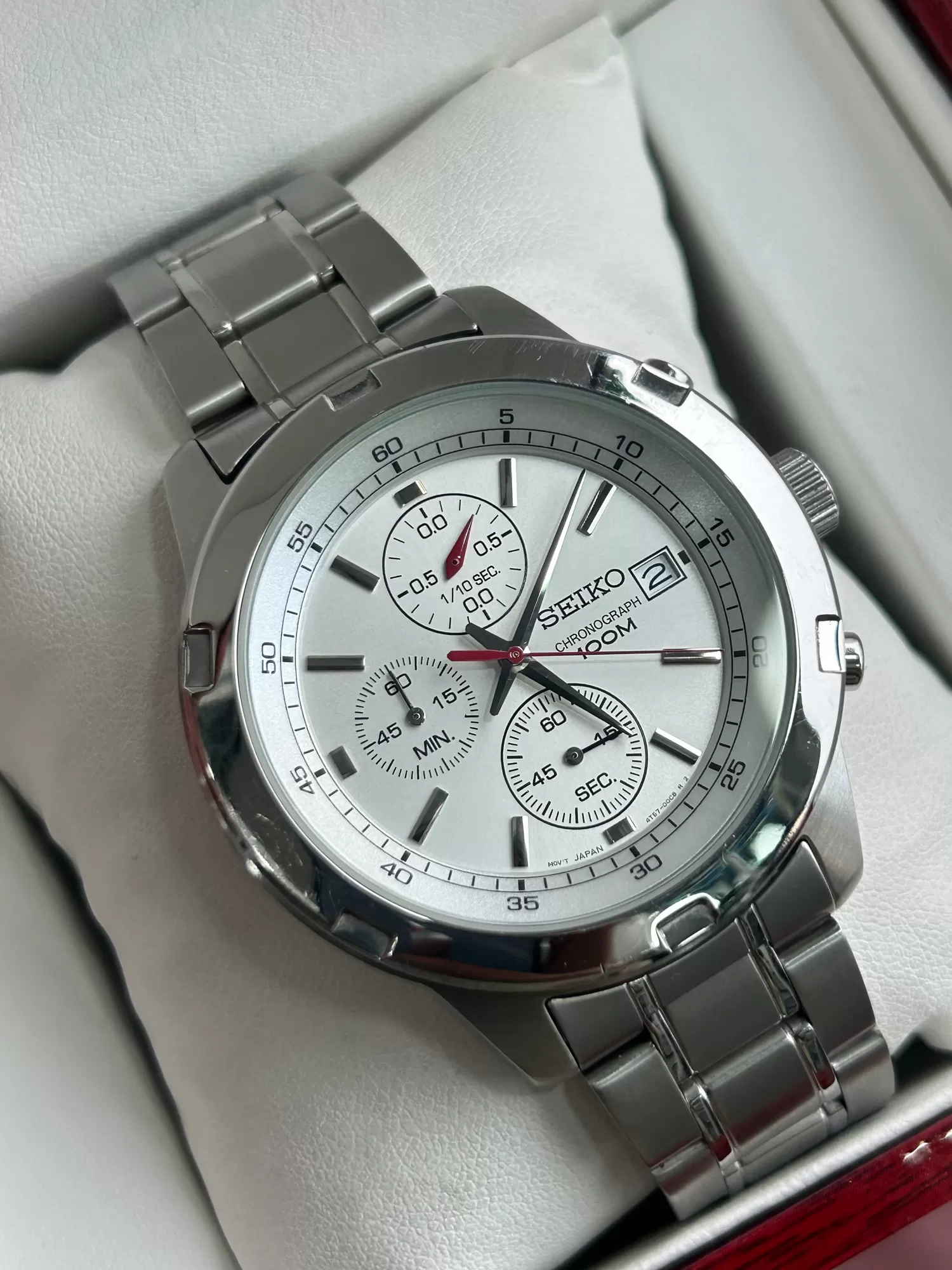 Seiko Mens Casual Silver Watch