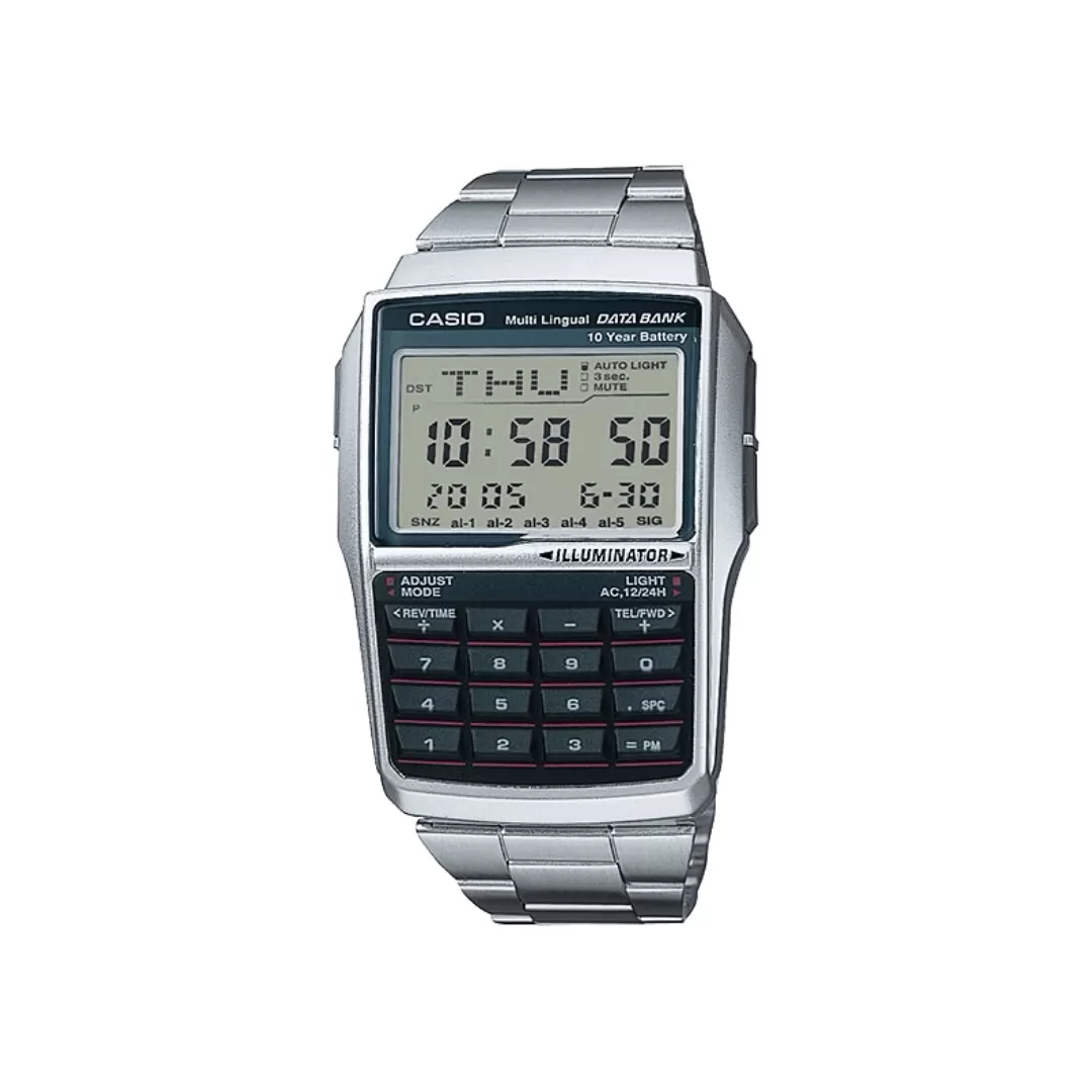Silver Mens Casual Watch with Battery Warranty