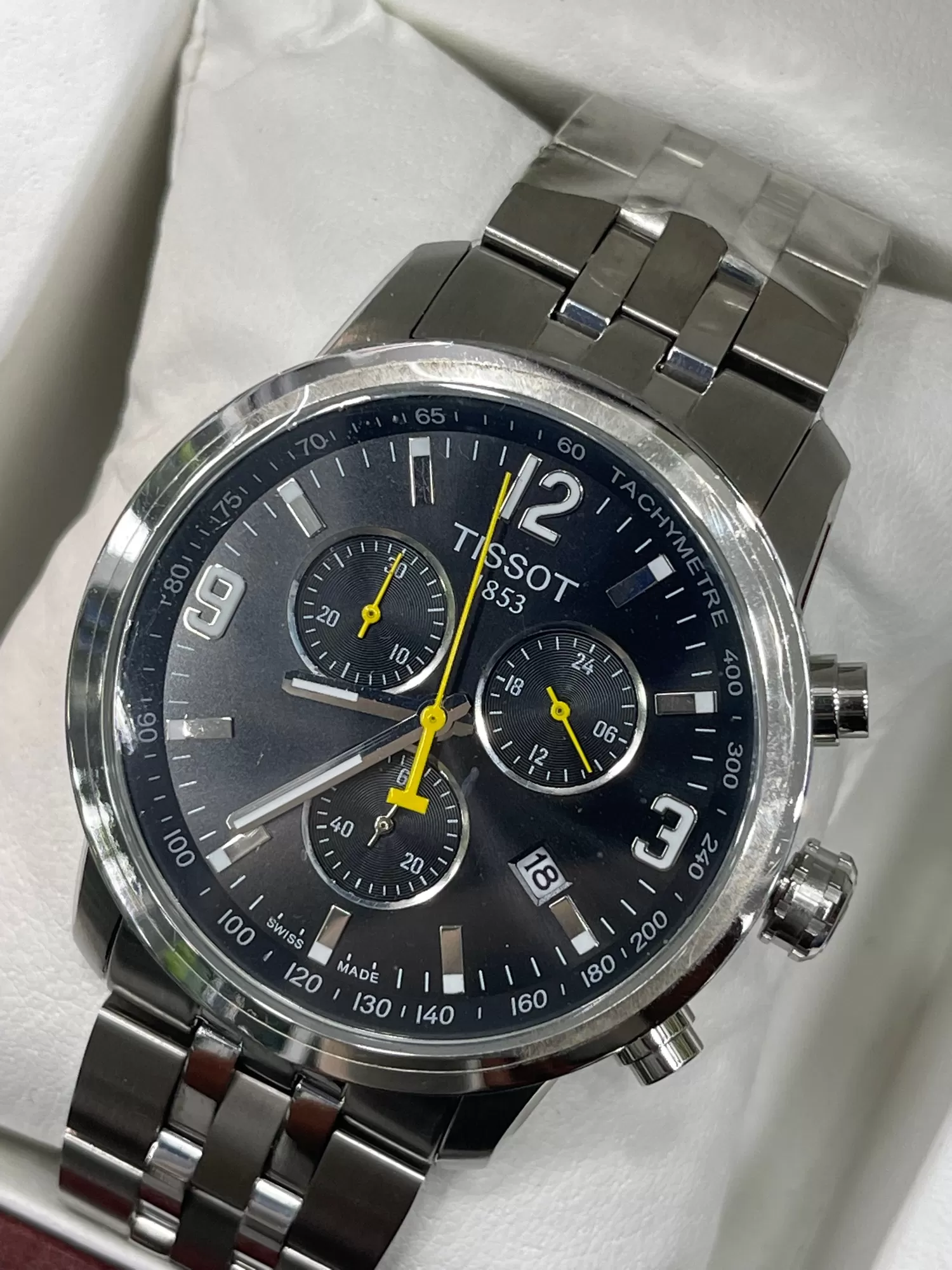 Silver Mens Luxury Watch