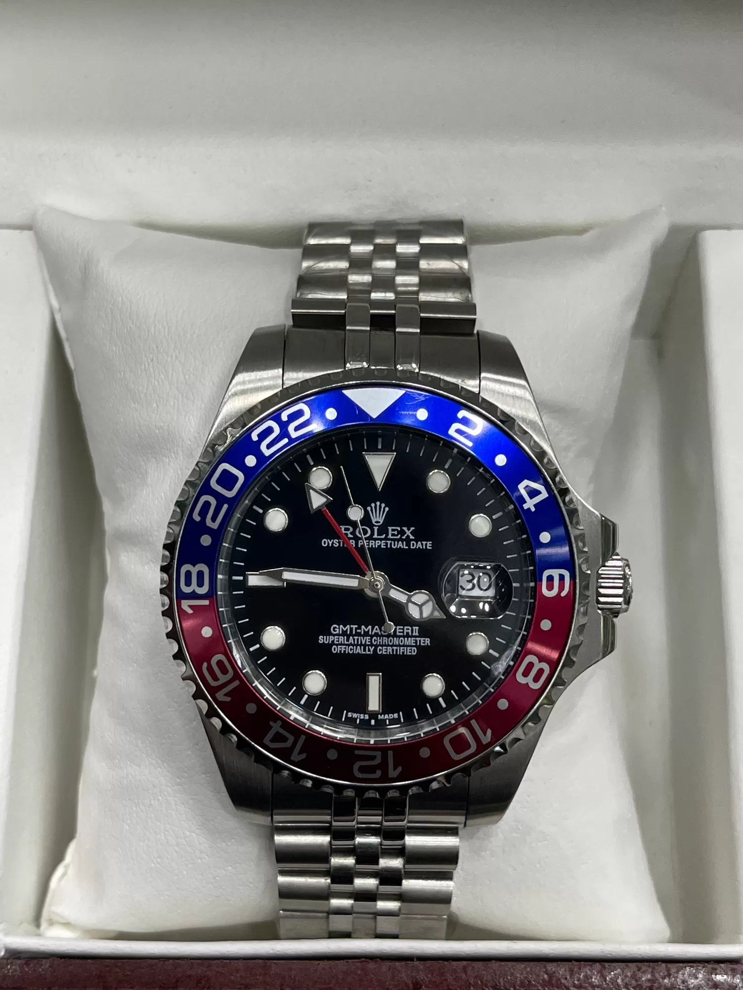 Silver Rolex Watch