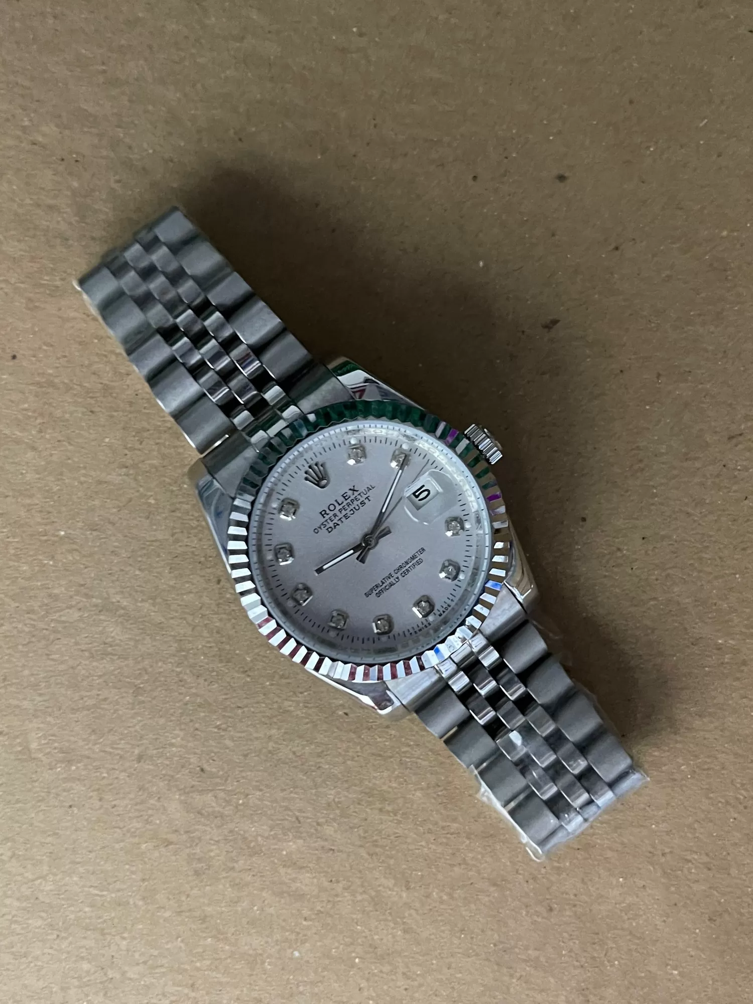 Silver Rolex Watch