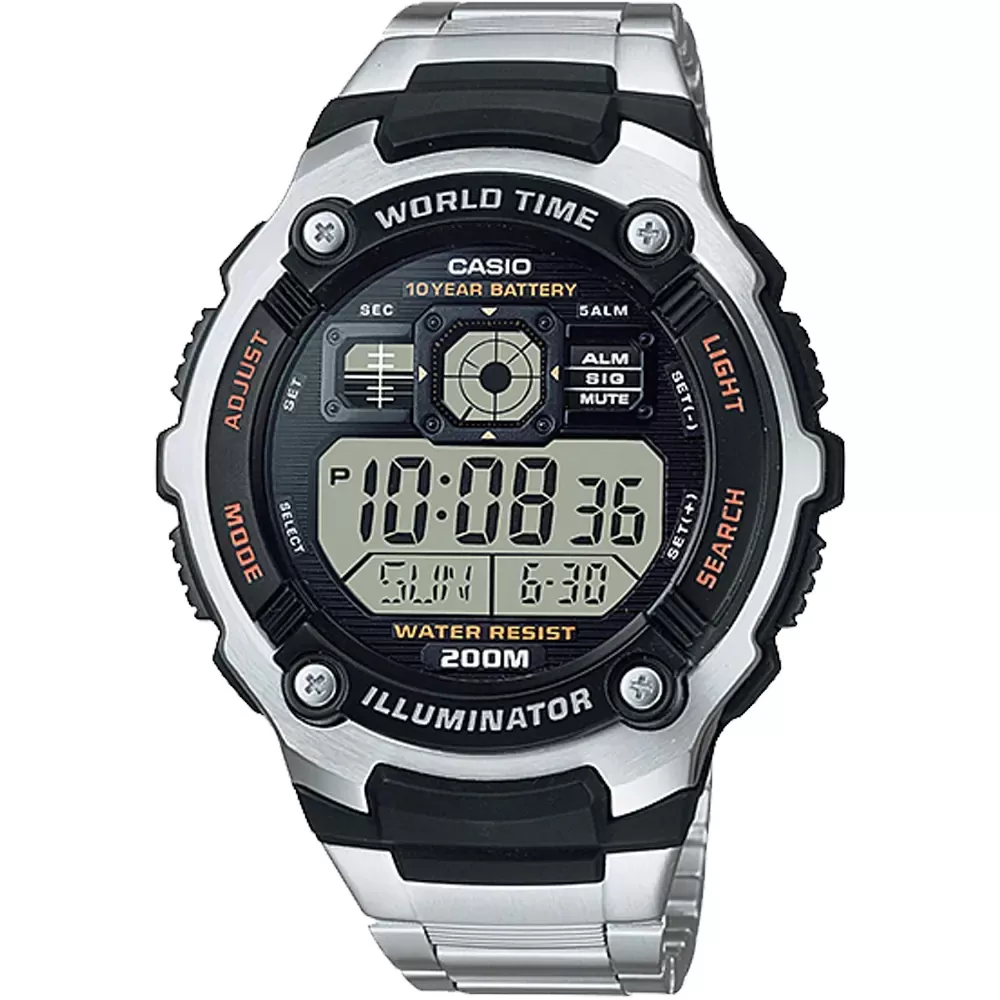 Generic WORLD Time Silver Watch