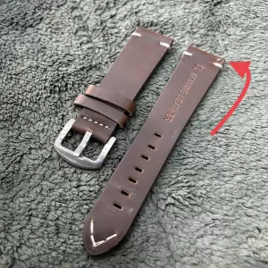 22mm Dark Brown Quick Release Watch Belt